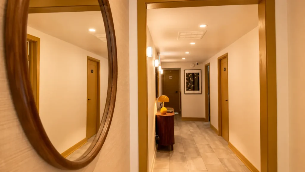 Entrance hallway at Myocare RMT Wellness Leaside